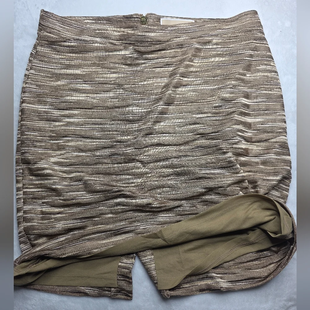 Michael Kors Stretchy Tan Mini Skirt - Picture 4 of 4